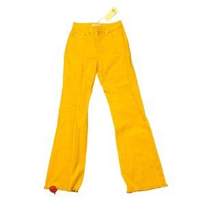NEW Tory Burch Size 24 Women's Boot-Cut Denim Pant - Gold Crest